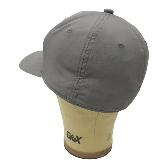 Adidas Golf Cap Stretch Fitted S/M Baseball Tennis Gray Hat Tonal Stripe - Picture 12 of 13